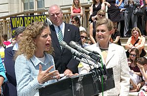 Debbie Wasserman Schultz, Joe Crowley, and Carolyn Maloney