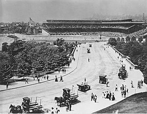 Forbes Field and street