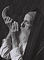 JEWISH MAN BLOWING THE SHOFAR