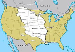 Location of Louisiana Purchase