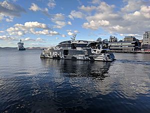 MONA ROMA departs Port of Hobart