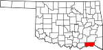 State map highlighting Choctaw County