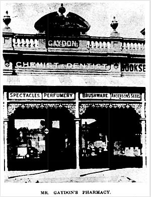 Mr Gaydon's Pharmacy, 1903