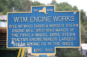 New York State historic marker – WTM Engine Works