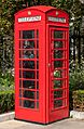 Red telephone box, St Paul's Cathedral, London, England, GB, IMG 5182 edit