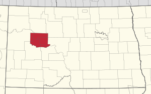 Location in North Dakota