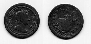 1719 George I farthing