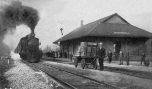 Bardwell Illinois Central station postcard