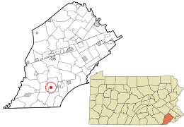 Location in Chester County and the U.S. state of Pennsylvania