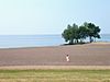 View of the beach at Hamlin Beach State Park.