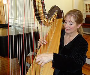 Harpist Elaine Christy at Unitarian Church 2