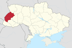 Lviv in Ukraine (claims hatched).svg