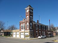 Old brick building with clock tower