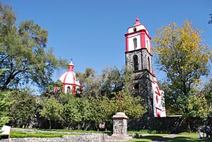 View of the monastery of Culhuacán