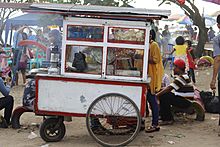 Sate seller in Puruih beach