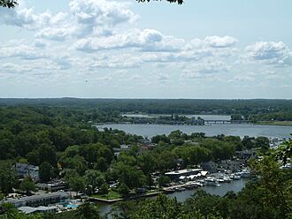 Saugatuck MI from Mount Baldhead