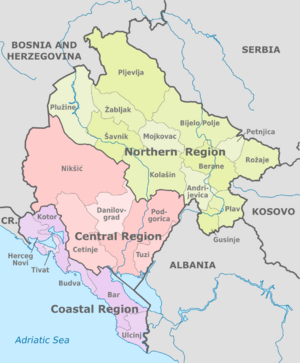 Statistical regions of Montenegro