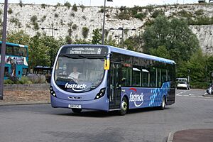 Arriva Southern Counties 4306 on Fastrack A, Bluewater (20894624865)