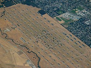 CA Concord Naval Weapons Station aerial USA