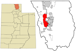 Location in Cache County and the state of Utah