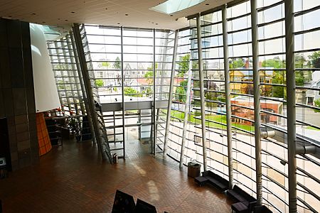 Christchurch art gallery from upstairs