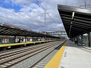 Claymont SEPTA station December 2023