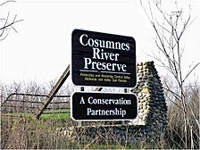 Cosumnes Preserve Sign