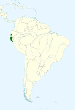 Cyanocorax mystacalis map.svg