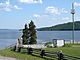 Remnants of Fort Témiscamingue with Lake Timiskaming in the background