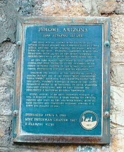 Jerome-Jerome historic marker-2