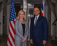 Kirstjen Nielsen meets with British HS Javid in 2018