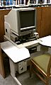 Library microfiche reader