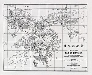 Map of Xin'an County (in Canton) in 1866