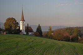 Oberwil bei Büren village church