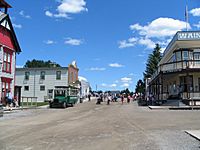 Railway prairie town-museum