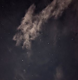 Southern Cross with clouds