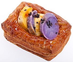 Sweet potato flaky pastry