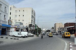 Large street in the city