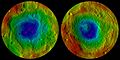 Vesta northern and southern hemispheres pia15677