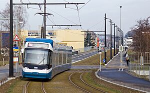 2. Etappe Glattalbahn Glattbrugg, Unterriet