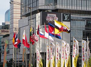 ASEAN Nations Flags in Jakarta 3