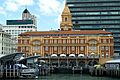 Auckland Ferry Terminal from Harbour