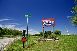 Welcome sign along IL 14