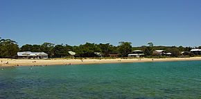 Horderns Beach, Bundeena. As viewed from Bundeena ferry wharf.