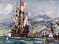 Charles Edward Dixon HMS St George 1662 Battle of Santa Cruz de Tenerife 1657 Admiral Robert Blake