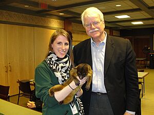 Congressman Miller with Bronx Zoo Education Instructor Kate Ma (5620057984)