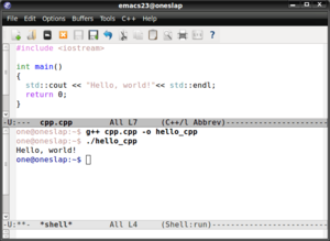 Cpp in GNU emacs