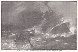 German U-Boat U-24 sinks the HMS Formidable New Year's Eve 1914-15