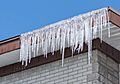 Ice stalactite