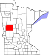 State map highlighting Otter Tail County